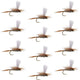 Hares Ear Parachute Classic Dry Fly - 12 Flies Hook Size 12
