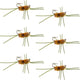 Barbless Pat's Rubber Legs Tungsten Bead Jigged Coffee/Tan Euro Nymph  - Set of 6 Flies Hook Size 10