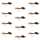 Bead Head Pheasant Tail Nymph 1 Dozen Fly Fishing Flies  Size 16