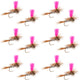 Adams Hi-Viz Parachute Classic Dry Fly - 12 Flies Hook Size 18