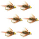 Bead Head Prince Nymph Fly Fishing Flies - Set of 6 Flies Hook Size 14