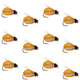 LaFontaine Amber Deep Sparkle Caddis Pupa - 1 Dozen Flies Hook Size 18