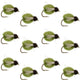 LaFontaine Olive Deep Sparkle Caddis Pupa - 1 Dozen Flies Hook Size 14