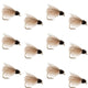 LaFontaine Tan Deep Sparkle Caddis Pupa - 1 Dozen Flies Hook Size 16