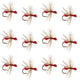 Red Fur Flying Ant Terrestrial Trout Dry Fly - 1 Dozen Flies Hook Size 14