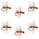Red Fur Flying Ant Terrestrial Trout Dry Fly - 6 Flies Hook Size 14