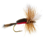 Royal Humpy Classic Hair Wing Dry Fly for trout, size 14, with vibrant hair wings, designed for effective fly fishing.