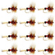 Royal Wulff Classic Trout Dry Fly Fishing Fly -12 Flies Size 14