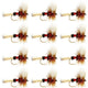 Royal Wulff Classic Trout Dry Fly Fishing Flies - 12 Flies Size 10