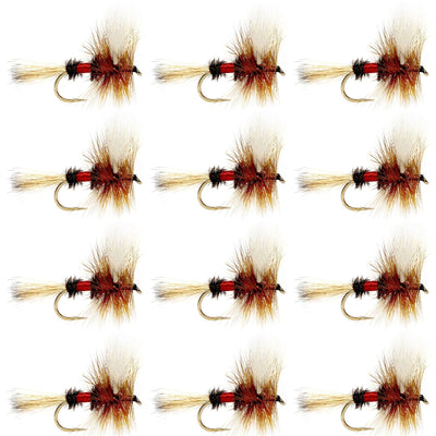 Royal Wulff Classic Trout Dry Flies set of 12 size 16, fishing flies for trout fishing, from The Fly Fishing Place