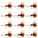 Royal Wulff Classic Trout Dry Fly Fishing Flies - 12 Flies Size 16
