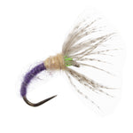 Grave Digger Sakasa Kebari Tenkara fly set with six purple nymph flies, size 10, by The Fly Fishing Place.