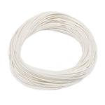 White Silvertip Double Taper Fly Line by Jackson Hole Fly Company, showing the tapered fly line for freshwater fishing.