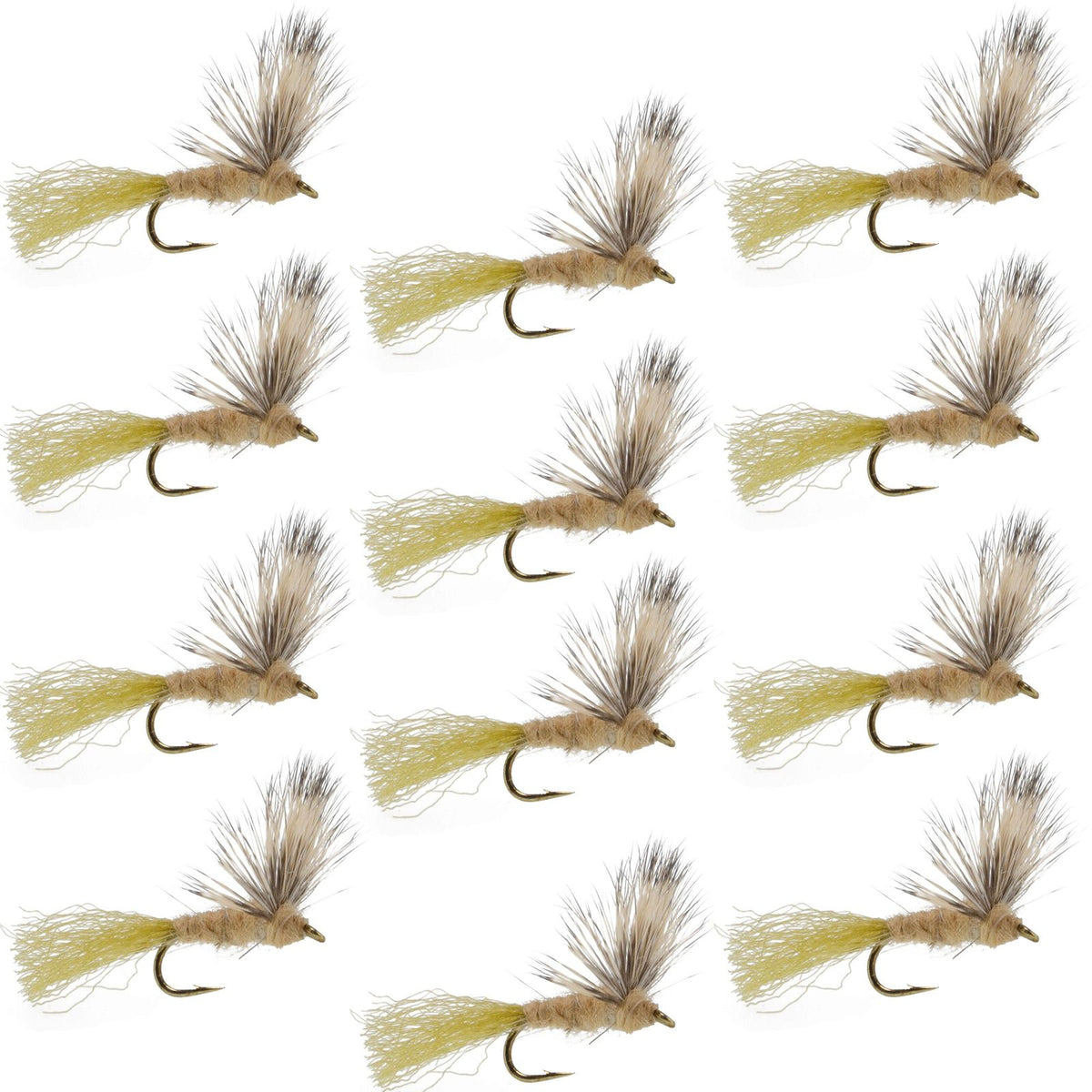 Sparkle Dun Callibaetis Mayfly trout dry fly set of 12 hooks size 16 by The Fly Fishing Place