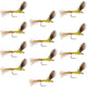 Sparkle Dun Pale Morning Dun PMD Yellow Body Mayfly 12 Flies Hook size 16