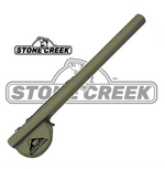 Stone Creek Outfitters rod and reel tubes logo, featuring a 9-foot, 2-piece fishing rod and reel illustration.