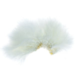 Select Strung Long Spey Marabou feathers in white, dark brown, sculpin, olive, and black for fly tying from The Fly Fishing Place.
