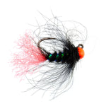 Tungsten hot bead jig Czech nymphing fly for trout, size 16, with tactical blow torch design, in a dozen wet fly fishing flies.