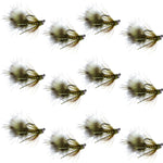 Tungsten Bead Tactical Mini Bugger Euro Nymph Fly - 12 Flies Size 12
