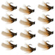 Tungsten Bead Cream Mop Fly Tactical Jigh Euro Nymph - 12 Flies Size 14