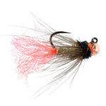 Tungsten bead jig Tasmanian Devil tactical Czech nymph fly for trout fishing, size 16, with realistic fly pattern and tungsten bead.