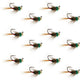 Tungsten Bead Tactical CDC Frenchie  Nymph Euro Fly - 12 Flies Size 16