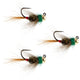 3 Pack Tungsten Tactical CDC Frenchie Euro Nymph Jig - Size 16