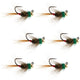 Tungsten Bead Tactical CDC Frenchie Czech Nymph Euro Jig - 6 Flies Size 16