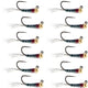 Tungsten Black Perdigon Tactical Jig Czech Euro Nymph - 12 Flies Size 16