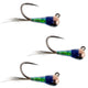 3 Pack Tungsten Gasolina Perdigon Tactical Jig Euro Nymph Fly - Size 14