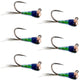 Tungsten Gasolina Perdigon Tactical Jig Euro Nymph Fly - 6 Flies Size 16
