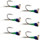 Tungsten Gasolina Perdigon Tactical Jig Euro Nymph Fly - 6 Flies Size 18