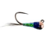 Tungsten Gasolina Perdigon Tactical Jig Euro Nymph 12 Flies Size 16
