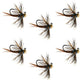 Tungsten Soft Hackle Pheasant Tail Tactical Nymph Euro Jig - 6 Flies Size 14