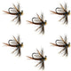 Tungsten Soft Hackle Pheasant Tail Tactical Nymph Euro Jig - 6 Flies Size 16