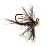 Tungsten Soft Hackle Pheasant Tail Tactical Nymph Euro Jig - 6 Flies Size 14