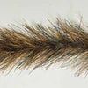 Close-up of Clouser's Fly Shop Translucy Brush Combo with bronze-colored bristles and flexible design for fly-tying.