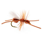 Three Turcks Power Flying Ant cinnamon terrestrial trout dry flies with hooks size 12 for fly fishing.