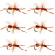 Turcks Power Flying Ant Cinnamon Terrestrial Trout Dry Fly - 6 Flies Hook Size 12
