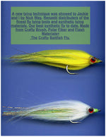 Clouser's Fly Shop Crafty Baitfish Fly, realistic fly fishing lure designed to resemble baitfish, in natural colors.