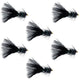 Bead Head Crystal Woolly Bugger Streamer - Black - 6 Flies - Size 4