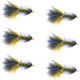 Olive Black Bead Head Crystal Woolly Bugger Streamer Fliy - 6 Flies - Size 4
