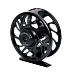 Black Yellowstone Grizzly fly reel by Jackson Hole Fly Company, designed for 5-6 weight fly fishing reels.