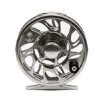 Gray Yellowstone Grizzly fly reel by Jackson Hole Fly Company, featuring a durable design for freshwater fishing.