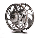 Gray Yellowstone Grizzly fly reel by Jackson Hole Fly Company, featuring a sturdy design for freshwater fishing.