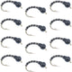 Black Zebra Midge - 1 Dozen - Size 22 - Tailwater and Lake Fishing Flies