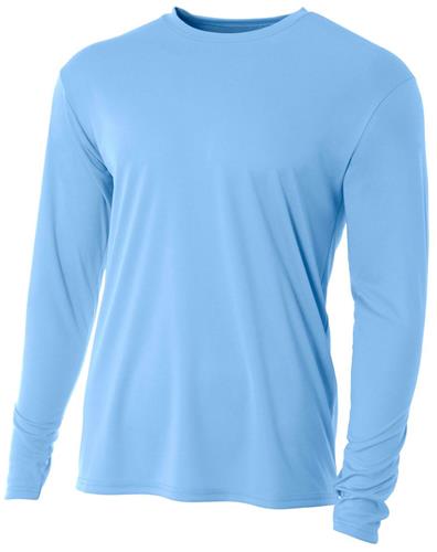 Clouser's Fly Shop men's long sleeve shirt with UPF cooling performance fabric and logo, designed for sun protection and comfort.