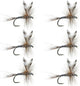 Barbless Adams Classic Dry Fly - Set of 6 - Hook Size 12