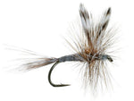 Three Adams Classic Dry Flies with barbless hooks, size 16, designed for trout fishing, by The Fly Fishing Place