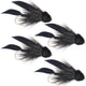 Black Muddler Minnow Streamers Fly - 4 Flies Size 4